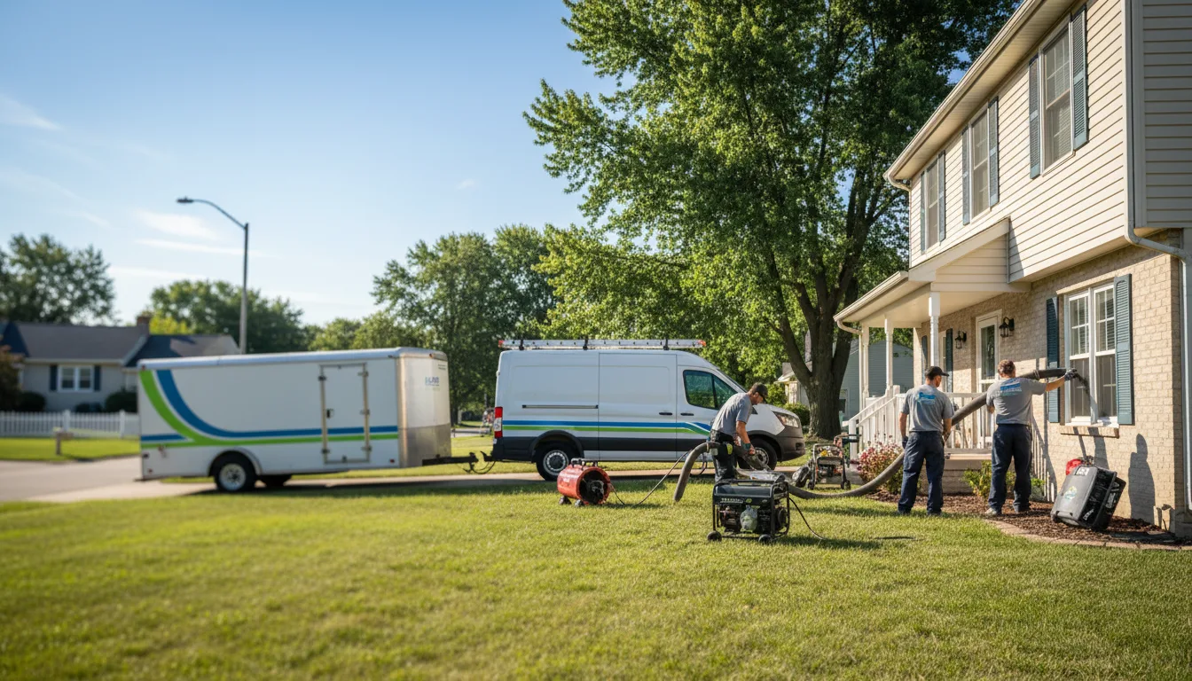 Flooded Basement Restoration And Cleanup With Repair in Fall River, KS near me